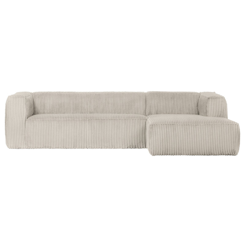 WOOOD-collectie Bean Corner Sofa Right Hefty Ribcord Natural