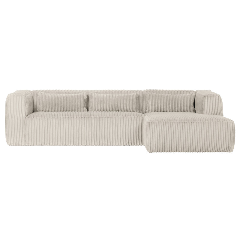 WOOOD-collectie Bean Corner Sofa Right Hefty Ribcord Natural