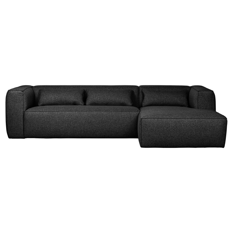 WOOOD-collectie Bean Corner Sofa Right Incl. Cushions Dark Grey