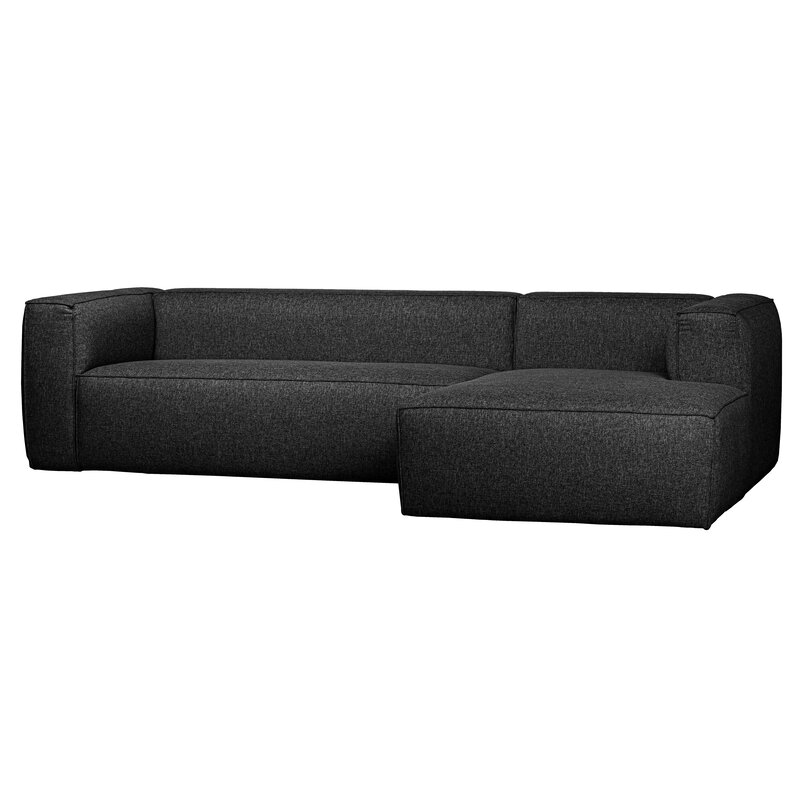 WOOOD-collectie Bean Corner Sofa Right Incl. Cushions Dark Grey