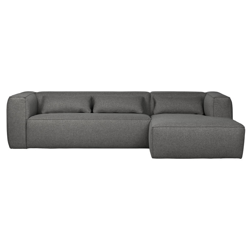 WOOOD-collectie Bean Corner Sofa Right Incl. Cushions Mid Grey