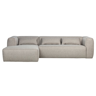 WOOOD Bean Corner Sofa Incl. Cushions Light Grey