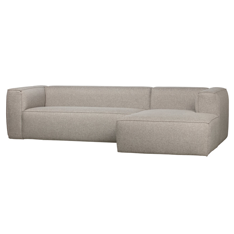 WOOOD-collectie Bean Hoekbank Rechts Incl. Kussens Lichtgrijs Gemeleerd