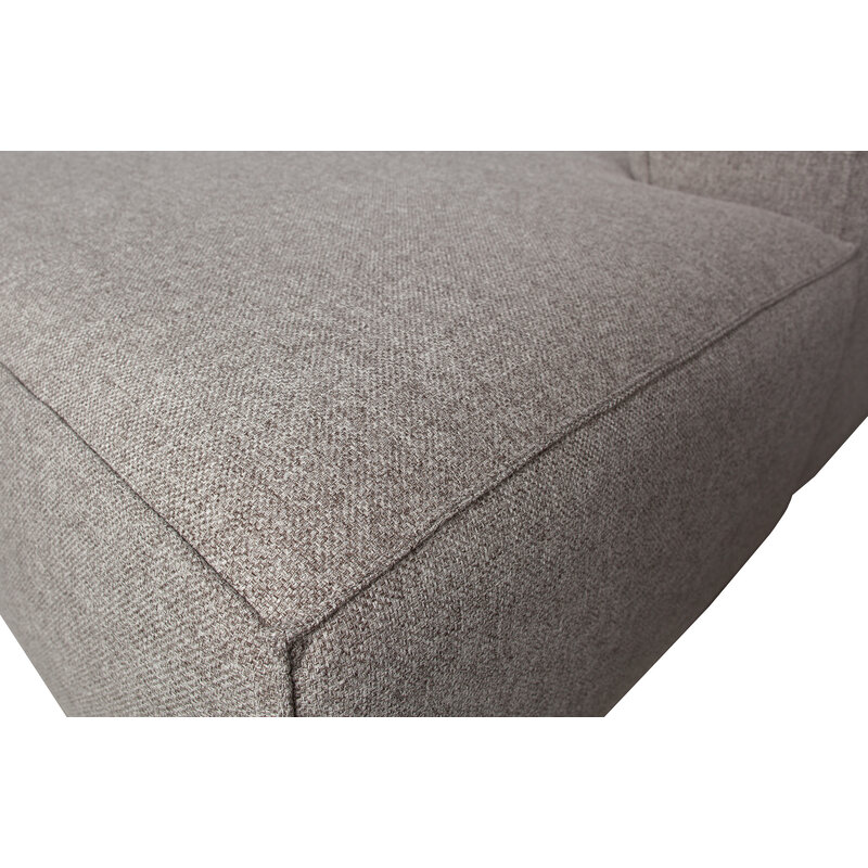 WOOOD-collectie Bean Hoekbank Rechts Incl. Kussens Lichtgrijs Gemeleerd