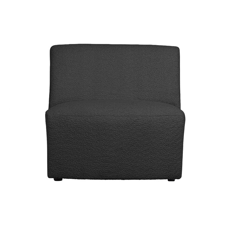 WOOOD-collectie Coco 1-seat Element BouclÉ Dark Grey