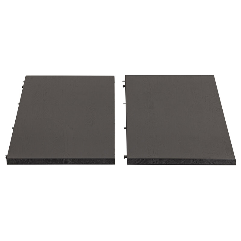 WOOOD-collectie Lange Jan Uitschuifbare Eettafel Rond Eiken Blacknight [fsc]