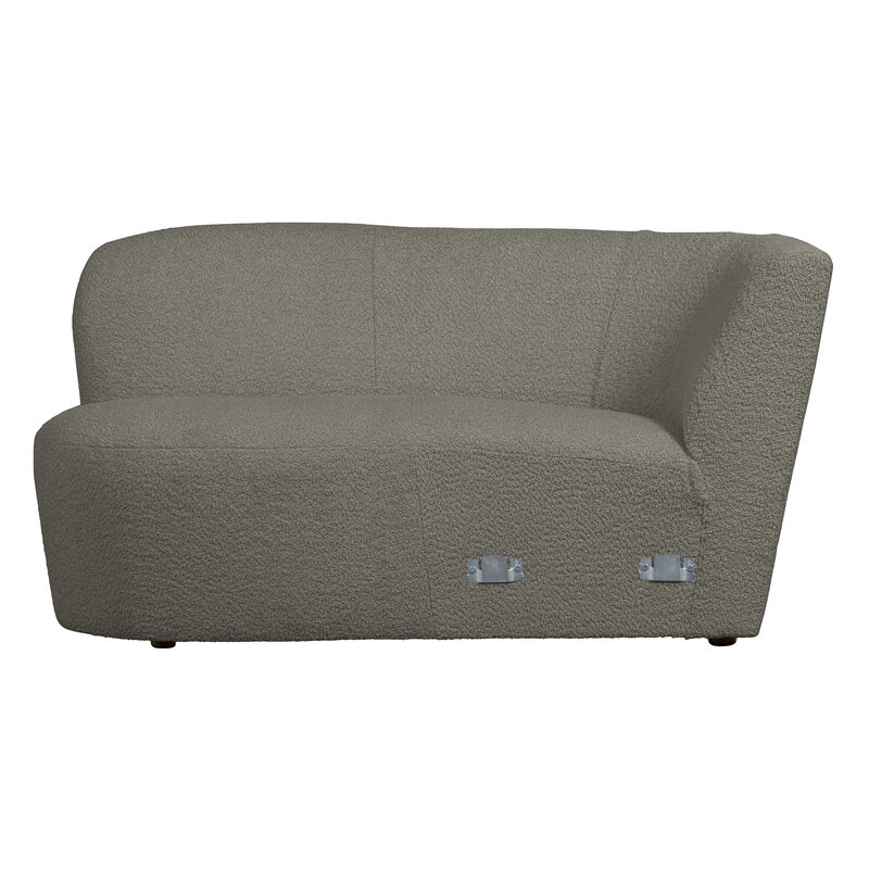 WOOOD Exclusive-collectie Coco Chaise Longue Element Left BouclÉ Warm Green