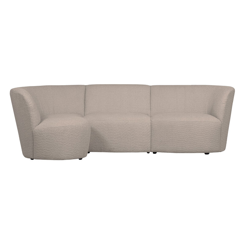 WOOOD Exclusive-collectie Coco Chaise Longue Element Left BouclÉ Sand