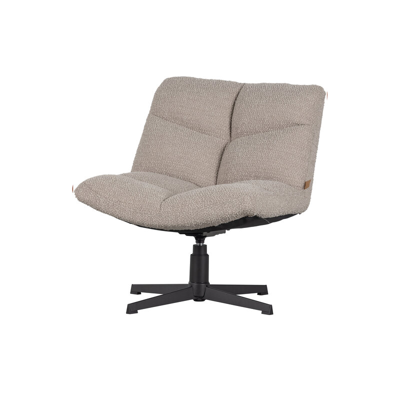 WOOOD-collectie Vinny Swivel Armchair BouclÉ Sand