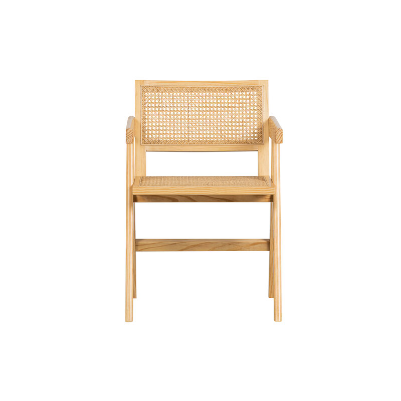 WOOOD Exclusive-collectie Gunn Eetkamerstoel Rattan / Hout Naturel