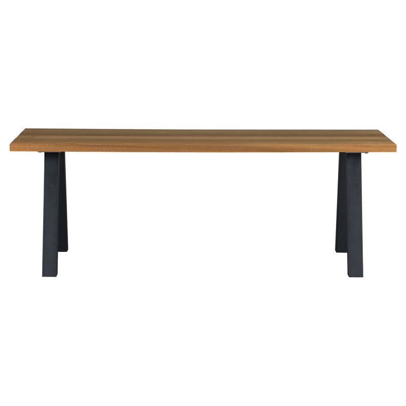 WOOOD-collectie Tablo Outdoor Eettafel Naturel Met A-poot Metaal