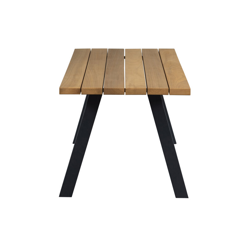 WOOOD-collectie Tablo Outdoor Eettafel Naturel Met A-poot Metaal