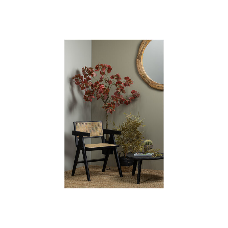WOOOD-collectie Moises Bijzettafel Mango Hout Zwart