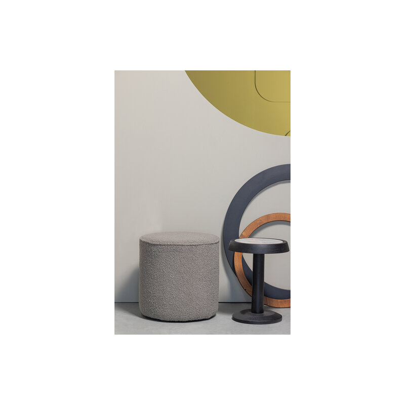 WOOOD-collectie Nanne Bijzettafel Mango Hout Zwart Met Marmer Top