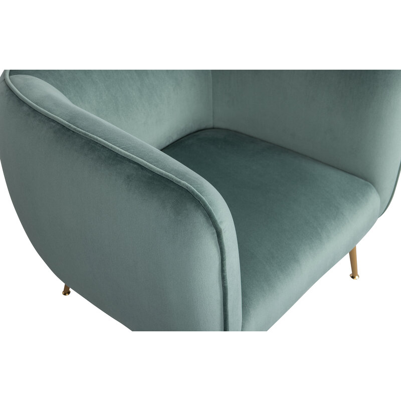 WOOOD-collectie Scout Fauteuil Velvet Groen