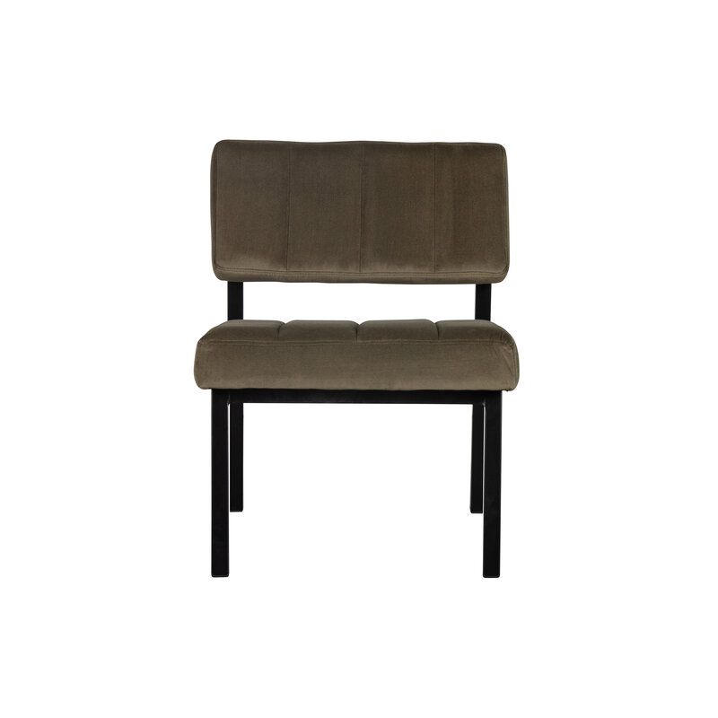 WOOOD Exclusive-collectie Kaja Fauteuil Velvet Army