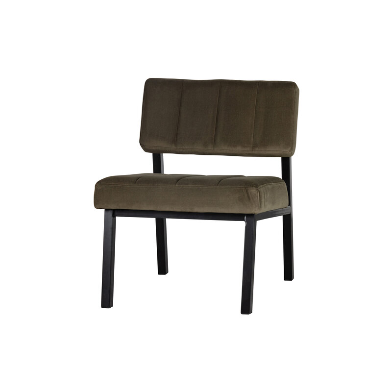 WOOOD Exclusive-collectie Kaja Fauteuil Velvet Army