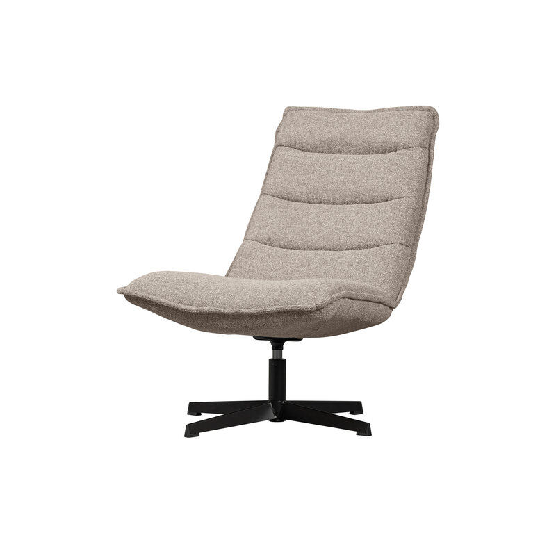 WOOOD Exclusive-collectie Nika Draaifauteuil Boucle Taupe Melange