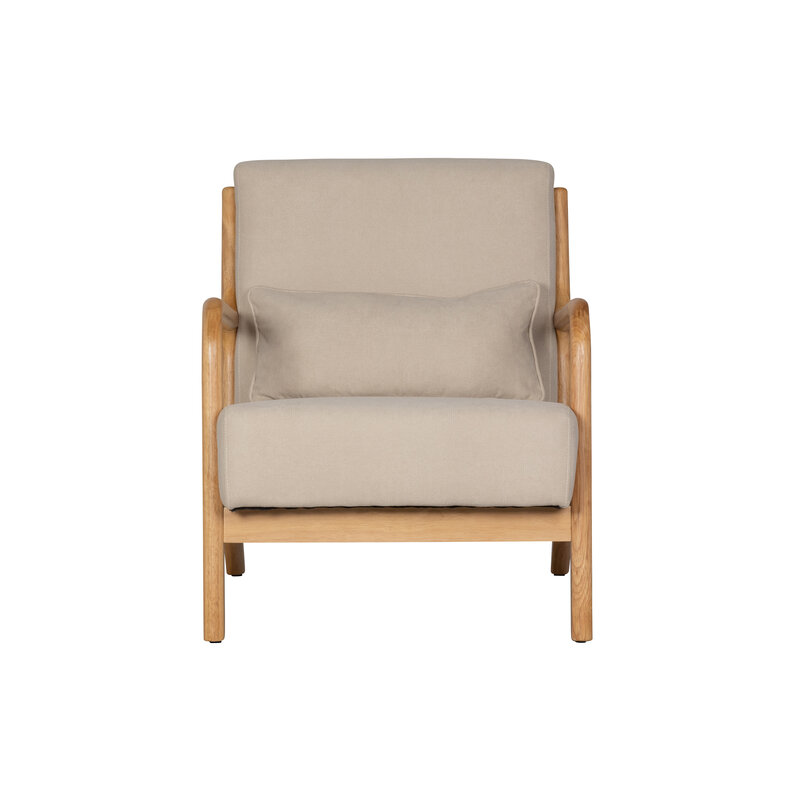 WOOOD-collectie Mark Armchair Woven Fabric Naturel