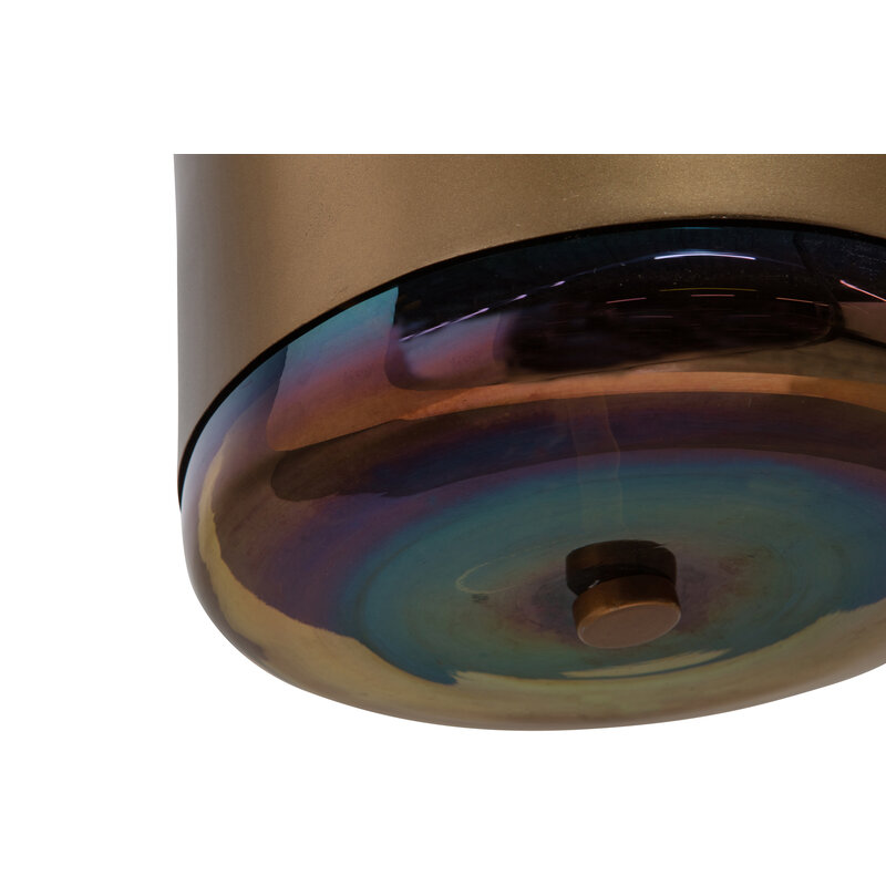 WOOOD-collectie Safa Hanglamp Verticaal Metaal Glas Brass