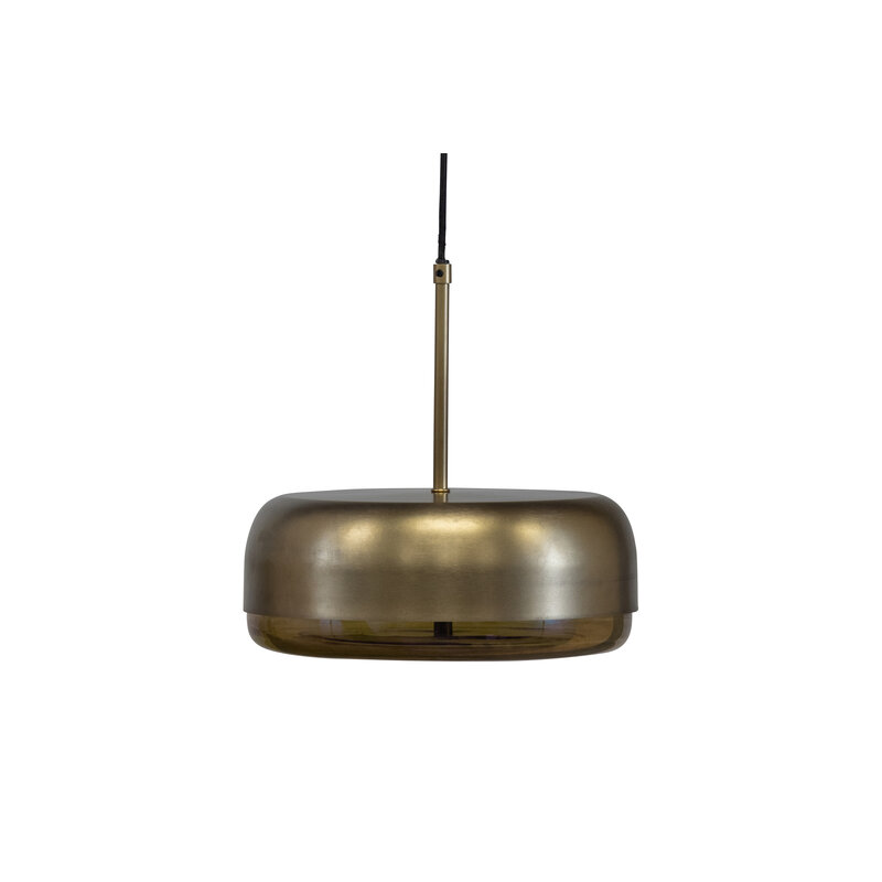 WOOOD Exclusive-collectie Safa Hanglamp Horizontaal Metaal Glas Brass
