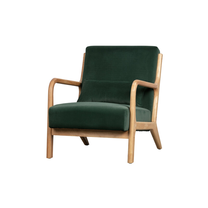 WOOOD-collectie Mark Armchair Velvet Green