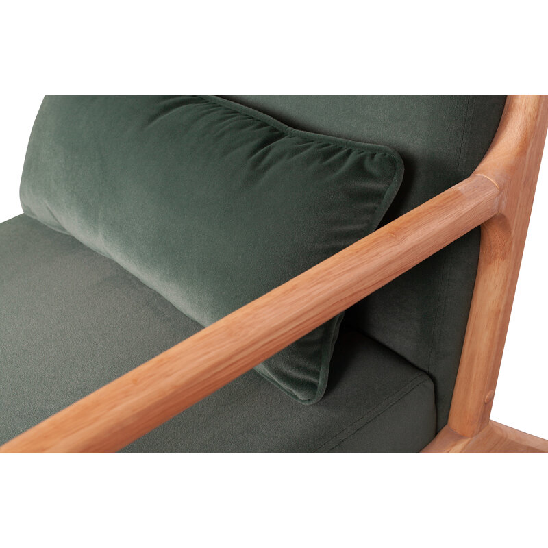 WOOOD-collectie Mark Armchair Velvet Green