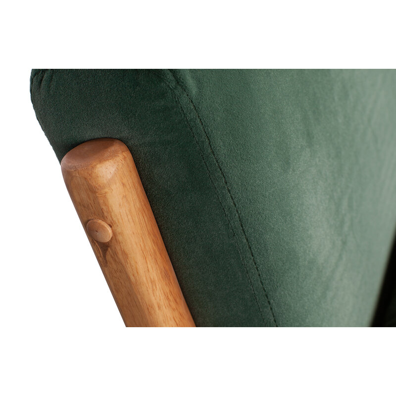 WOOOD-collectie Mark Armchair Velvet Green