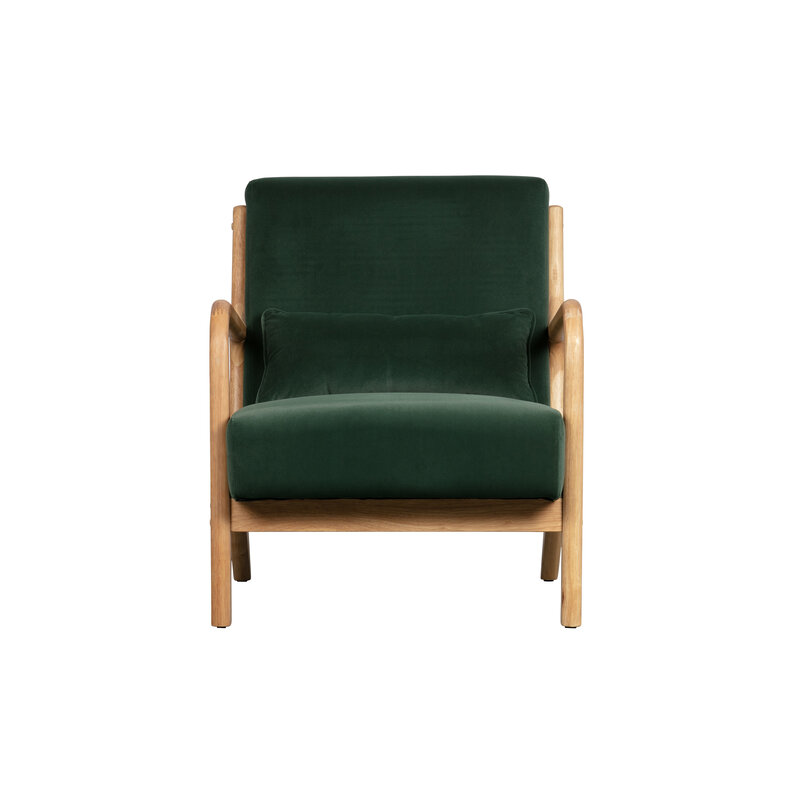 WOOOD-collectie Mark Armchair Velvet Green