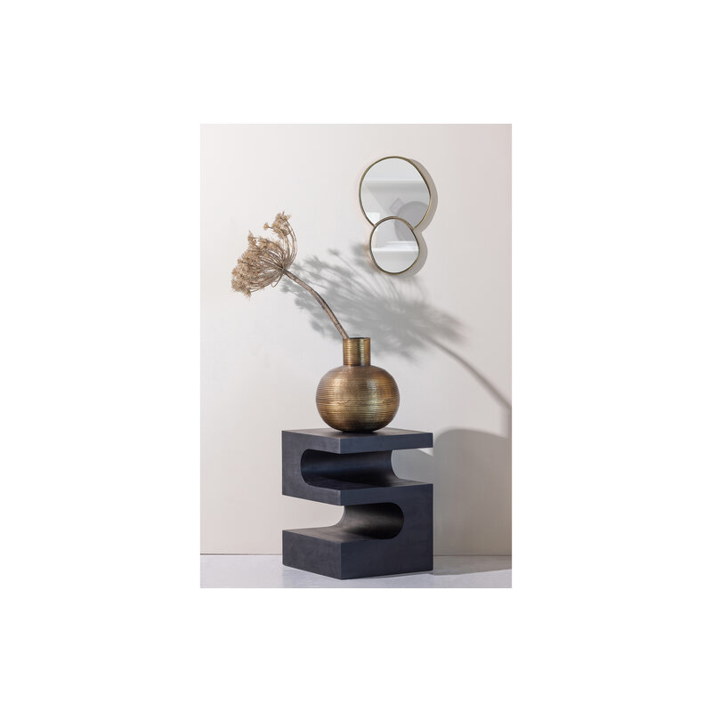 WOOOD-collectie Toma Bijzettafel Mango Hout Zwart