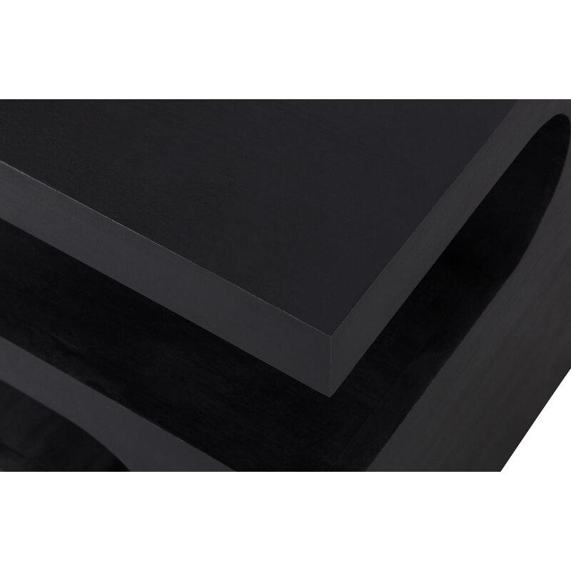 WOOOD-collectie Toma Bijzettafel Mango Hout Zwart