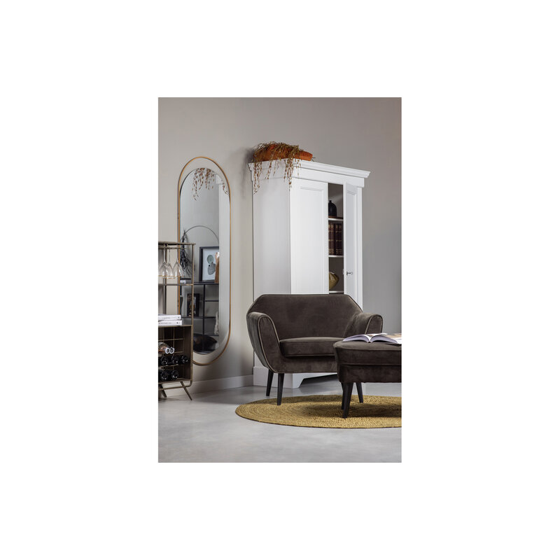 WOOOD-collectie Rocco Armchair Velvet Warm Green