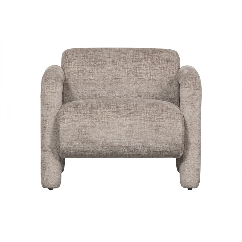 WOOOD Exclusive-collectie Lenny Fauteuil In Grove Textuur Zand