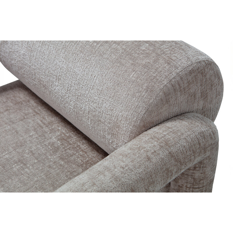 WOOOD Exclusive-collectie Lenny Fauteuil In Grove Textuur Zand