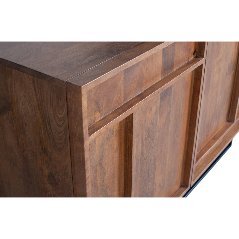 WOOOD Exclusive-collectie Forrest 2-deurs Dressoir Met Lades Mango Hout Naturel