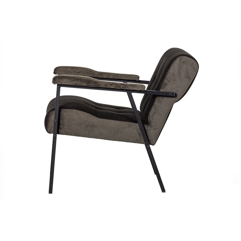 WOOOD-collectie Scott Fauteuil Velvet Warm Groen
