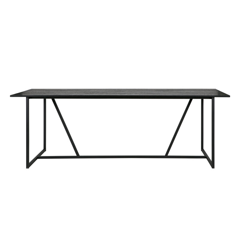 WOOOD-collectie Silas Dining Table Ash Brushed Blacknight [fsc]