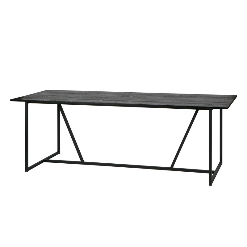 WOOOD Exclusive-collectie Silas Eettafel Essen Blacknight [fsc]