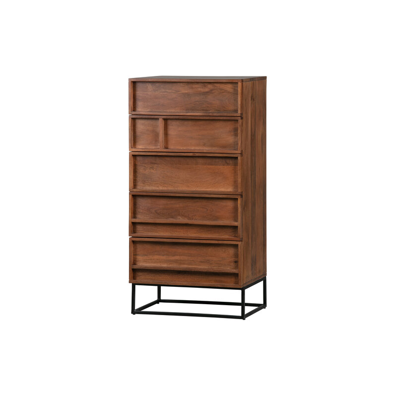 WOOOD Exclusive-collectie Forrest Chest Of 5 Drawers Mango Wood Natural