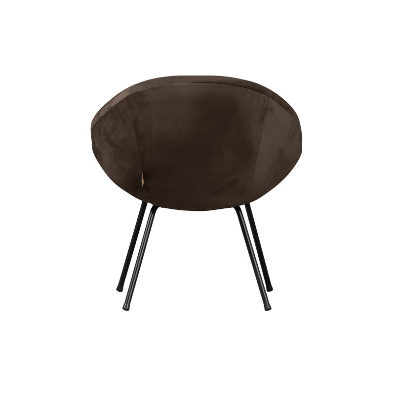 WOOOD Exclusive-collectie Moly Fauteuil Velvet Dark Night