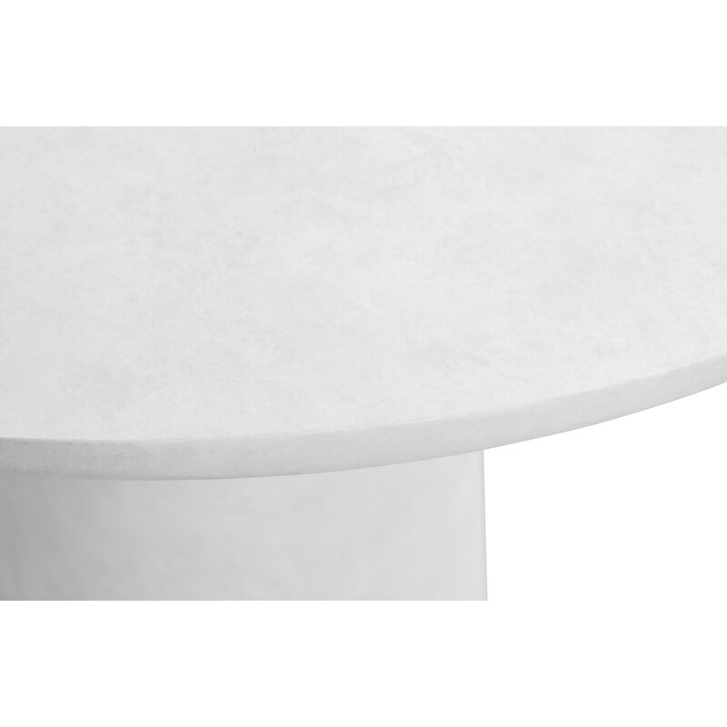 WOOOD-collectie Damon Dining Table White 76xØ100