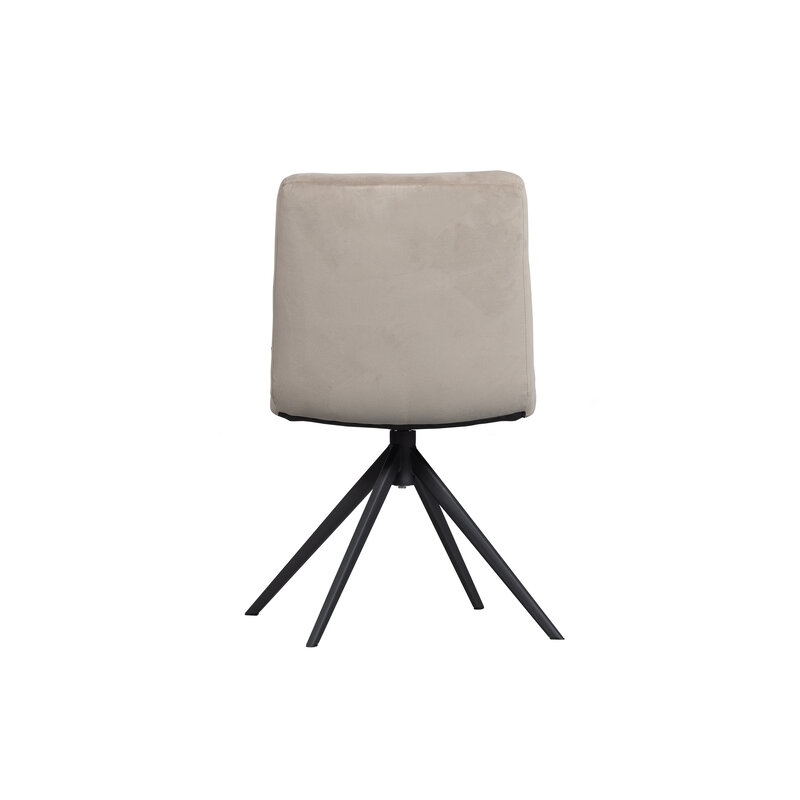 WOOOD-collectie Vinny Draaistoel Velvet Zand