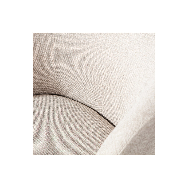 WOOOD-collectie Serra Swivel Chair Woven Fabric Off White