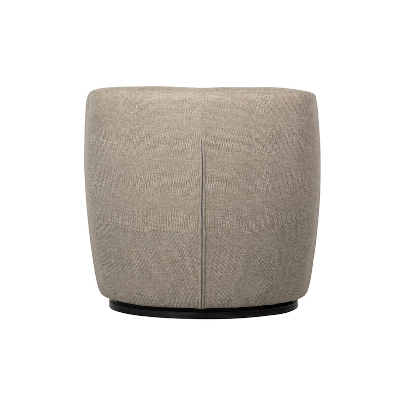 WOOOD-collectie Serra Draaifauteuil Geweven Stof Zand