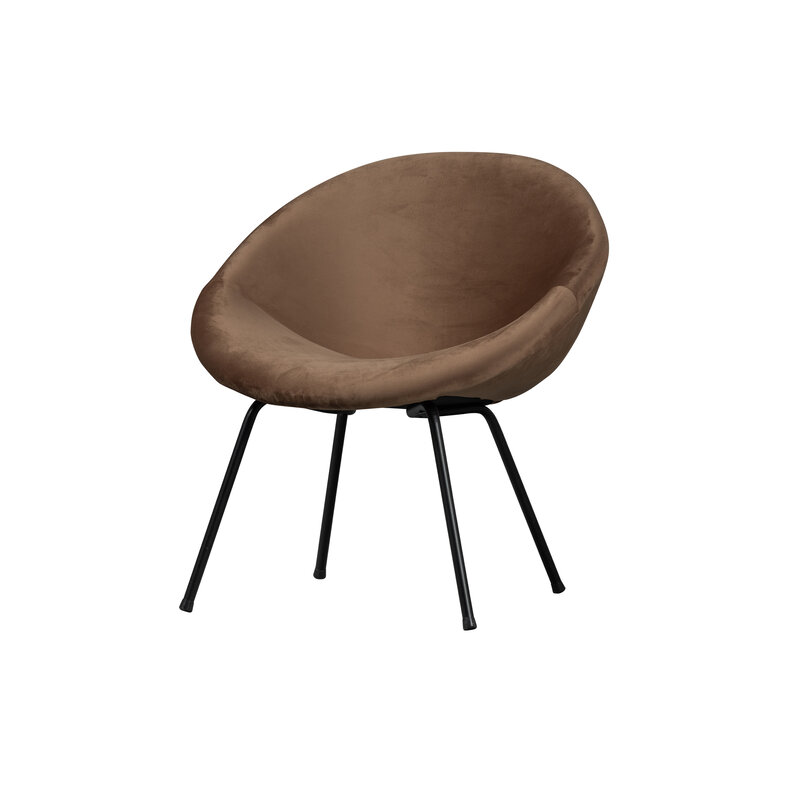 WOOOD Exclusive-collectie Moly Fauteuil Velvet Toffee