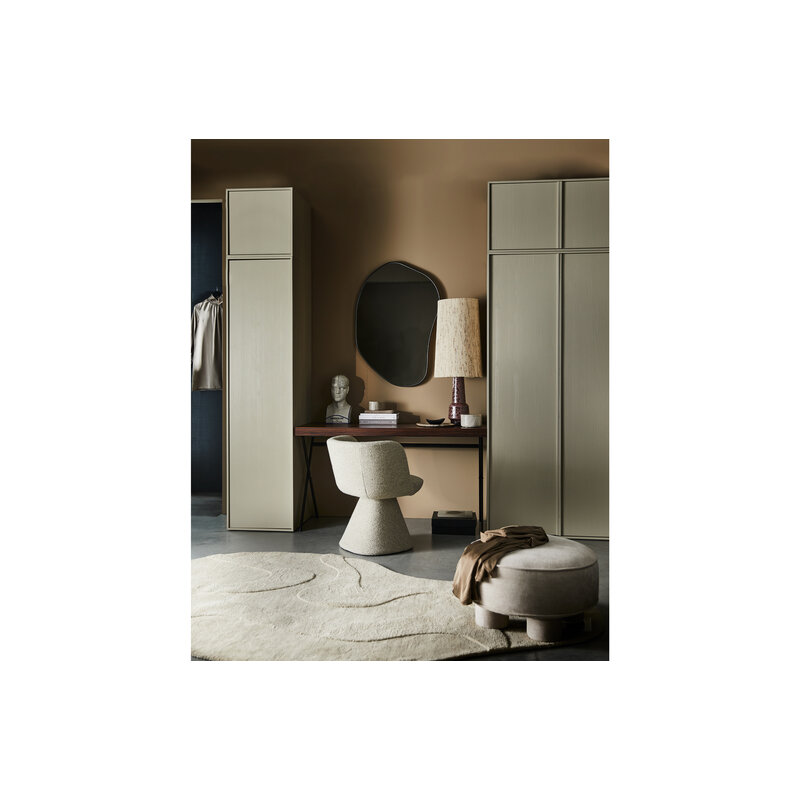 WOOOD-collectie Romee Organic Mirror Metal Black 100x70cm