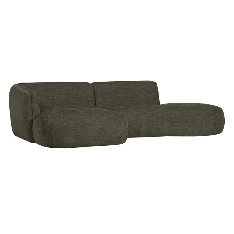 WOOOD Exclusive-collectie Polly Chaise Longue Links Warm Groen