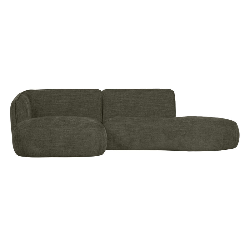 WOOOD Exclusive-collectie Polly Chaise Longue Links Warm Groen