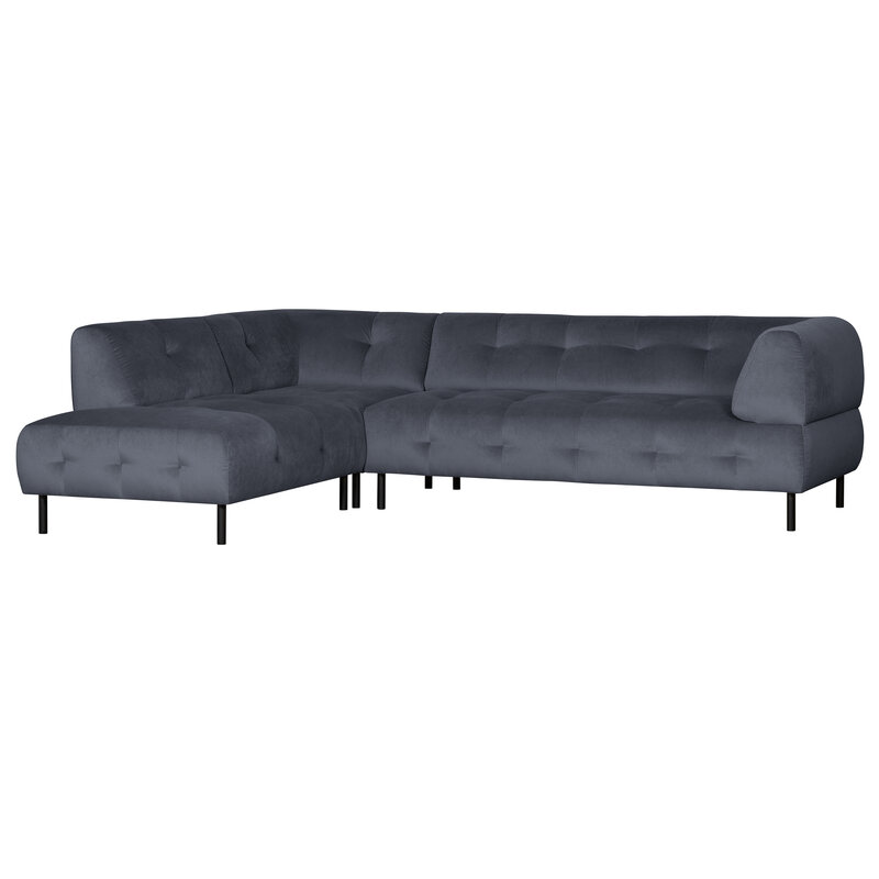 WOOOD-collectie Lloyd Hoekbank Links Gewassen Fluweel Cloud