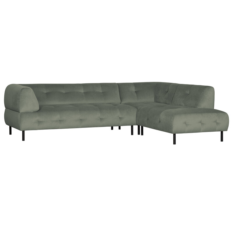 WOOOD-collectie Lloyd Corner Sofa Right Washed Velvet Waterplant